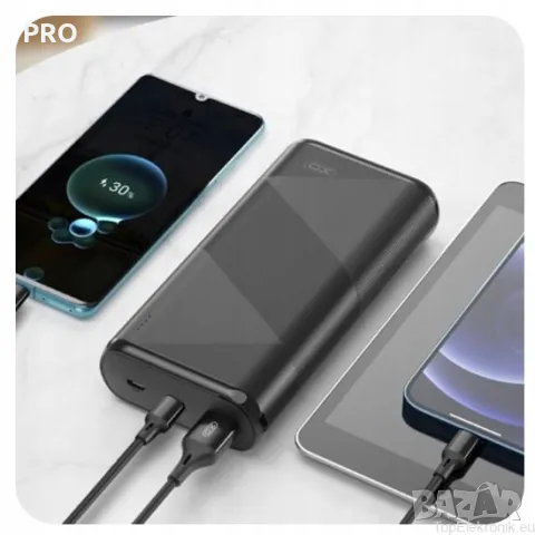 XO Power bank PR150 20000mAh QC18W - PD 20W черен, снимка 4 - Външни батерии - 49270917