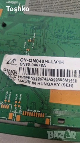 SAMSUNG QE49Q6FNAT MAIN BOARD BN41-02636A BN94-13027E POWER BOARD BN44-00878C PANEL CY-QN049HLLV1H, снимка 5 - Части и Платки - 51206448