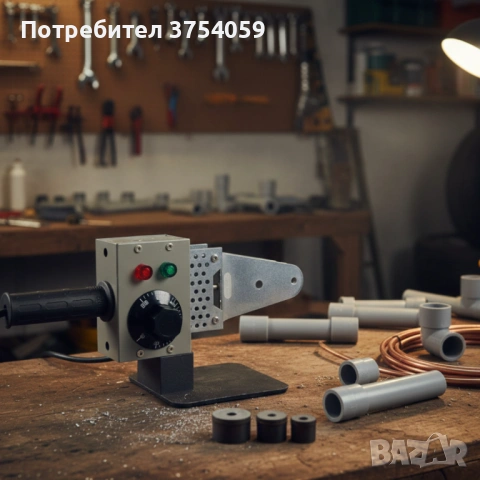 Професионална лепачка за PPR тръби 900W с регулируема температура (50–300°C) – Комплект с куфар, снимка 4 - Куфари с инструменти - 53099213