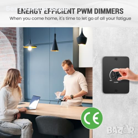 Нов 12V Димиращ Превключвател за Каравани, Лодки, Автомобили, снимка 4 - Друга електроника - 44579971