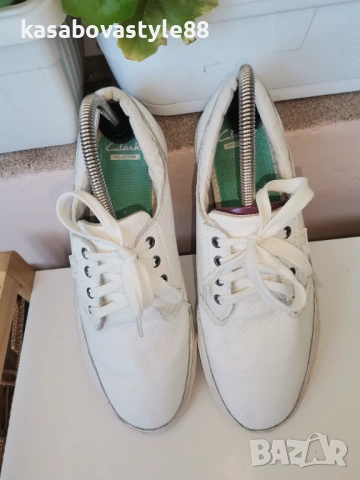 Бели обувки Clarks 42 н. Естествена кожа , снимка 3 - Дамски ежедневни обувки - 54148411