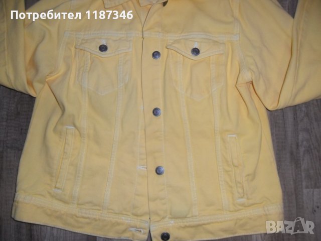 жълто дънково яке, снимка 2 - Якета - 42202355