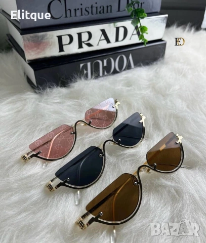 слънчеви очила Gucci с ув защита,кутия , калъф и кърпичка на марката 