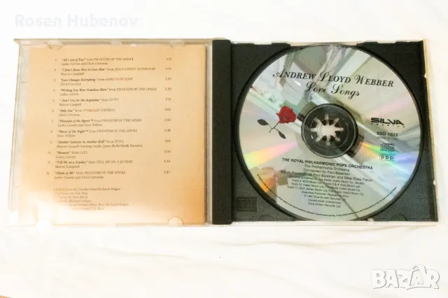 Andrew Lloyd Weber Love Song, снимка 2 - CD дискове - 49216396