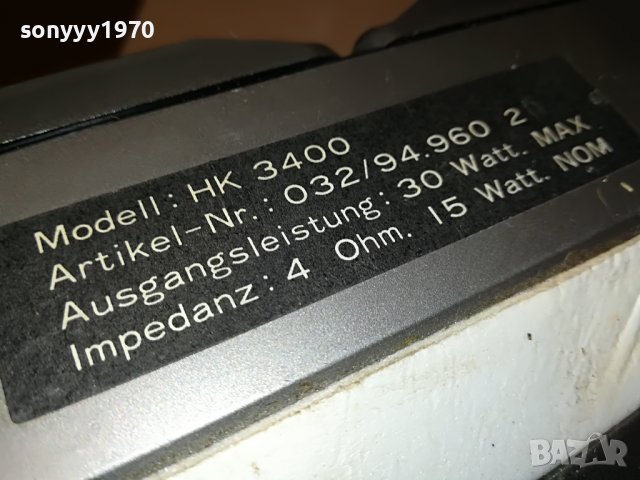 HK 3400-MADE IN JAPAN-ВНОС SWISS 1907222034L, снимка 16 - Тонколони - 37441100