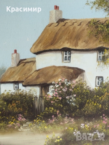  Маслена картина. Подписана и рамкирана размери 58 /48 см., снимка 2 - Картини - 51941272