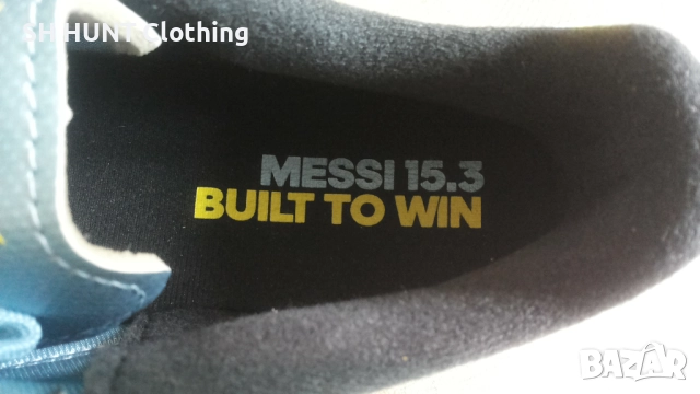 Adidas MESSI 15.3 Blue FG/AG Matte Ice Metallic Football Boots EUR 43 1/3 / UK 9 бутонки 212-14-S, снимка 17 - Футбол - 52228385