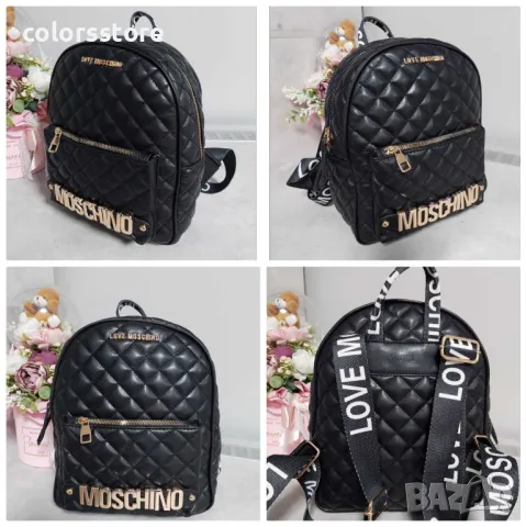 Черна раница Moschino-SG108