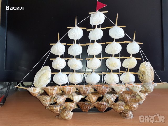 Сувенир от рапани с миди, снимка 4 - Други ценни предмети - 31959132