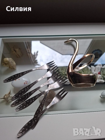 Руски вилички- 6 броя , снимка 5 - Антикварни и старинни предмети - 54234357