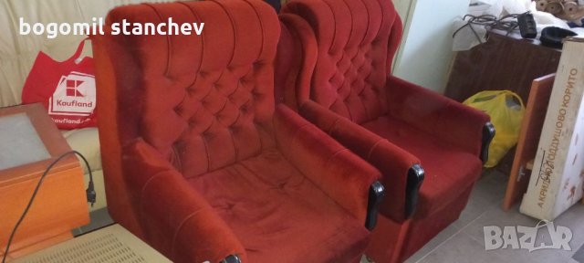 Диван 150лв ,фотьойл 60лв/бр. табуретка 40лв/бр., снимка 5 - Дивани и мека мебел - 35277005