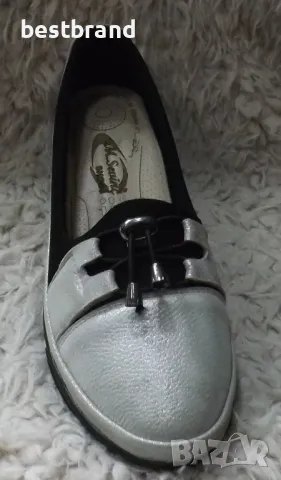 Дамски обувки от естествена кожа, в комбинация с неопрен, код 78/60 , снимка 8 - Дамски ежедневни обувки - 49123532