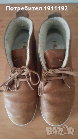 Дамски зимни обувки/ кецове HUB, естествена кожа. Номер 38, снимка 7 - Дамски боти - 31305353