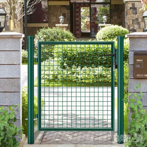 Градинска врата (единична), 100 х 140 см, зелена DA128, снимка 7 - Огради и мрежи - 42411977