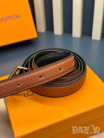 колани от естествена кожа в кутия louis vuitton 2см, снимка 3 - Колани - 50406169