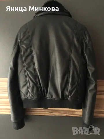 Дамско зимно яке, естествена кожа Schott, снимка 5 - Якета - 48294826