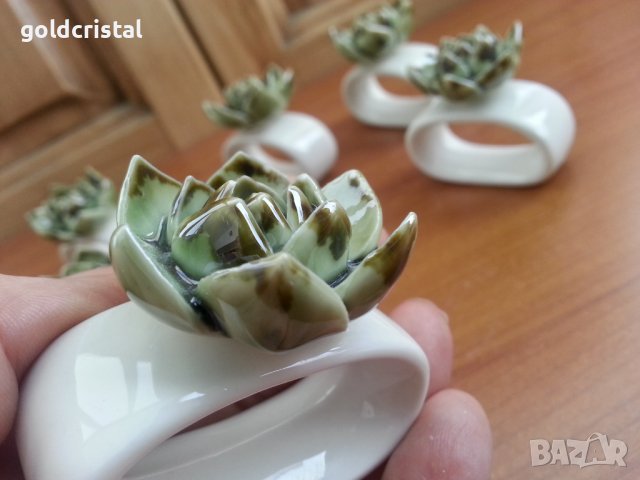 Порцеланови салфетници рингове за салфетки , снимка 4 - Антикварни и старинни предмети - 38476052