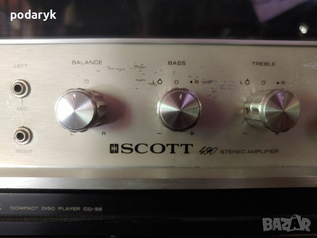 Scott 490 Amplifier Stereomaster Винтидж Извключително рядък,красив и умопомрачително звучащ модел, снимка 5 - Ресийвъри, усилватели, смесителни пултове - 35547701