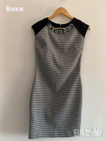 Fervente красива рокля в черно и бяло, снимка 6 - Рокли - 29085373