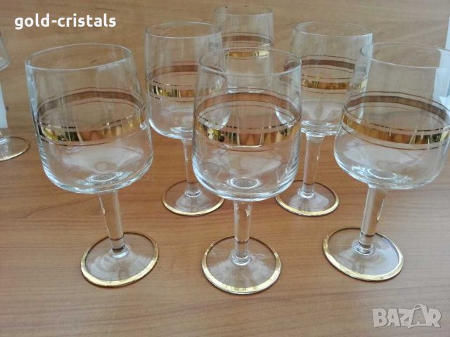 ретро чаши с златен кант , снимка 5 - Антикварни и старинни предмети - 29347681