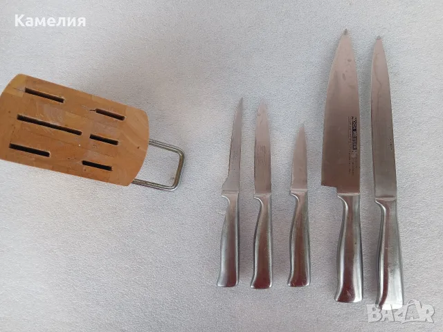 Домакински ножове - 5 броя, снимка 3 - Прибори за хранене, готвене и сервиране - 48718505
