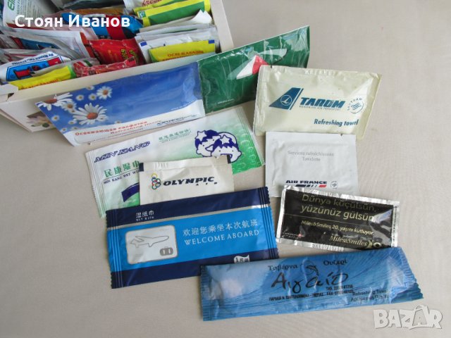 Колекция мокри кърпички от цял свят неотваряни, снимка 2 - Колекции - 39625168