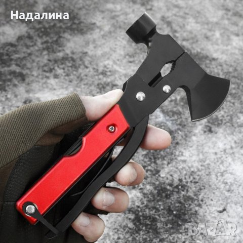 Мултифункционален инструмент 17в1 Axe & Hammer, снимка 6 - Екипировка - 37813086
