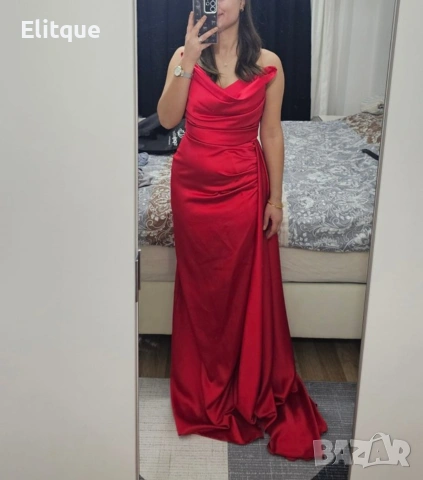 ⭐️Дълги сатенени рокли с цепка