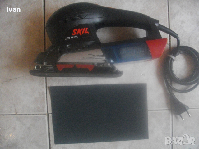 200 Вата Правоъгълен Профи Виброшлайф-СКИЛ-SKIL 7351-Breda-NL-180х90мм-ОТЛИЧЕН-С Прахов Миещ Филтър, снимка 3 - Други инструменти - 44736140