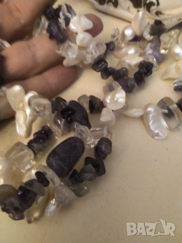 разпродажба РЕТРО ОГЪРЛИЦА ЕСТЕСТВЕНИ КАМЪНИ РЪЧНА ИЗРАБОТКА НАМАЛЕНИЕ , снимка 4 - Колиета, медальони, синджири - 42798203