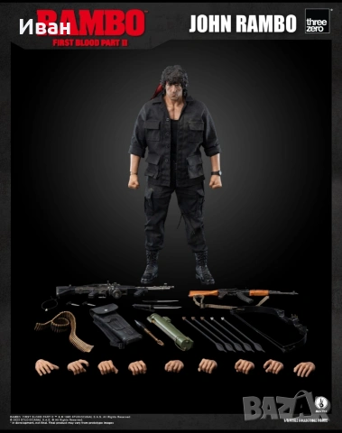 Hot Toys - Rambo 2 / Рамбо 2 , снимка 5 - Колекции - 53906455
