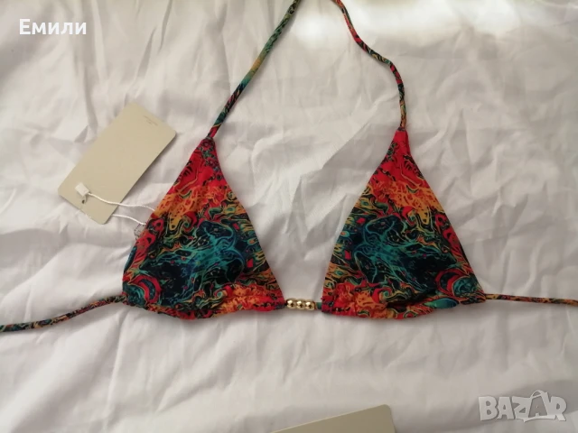 S, M, L нов комплект цветен дамски бански от две части psychedelic, снимка 10 - Бански костюми - 51076707