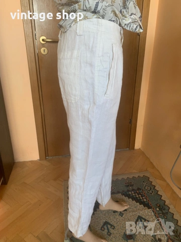 Ленен панталон Zara, размер M/L, снимка 3 - Панталони - 54126219