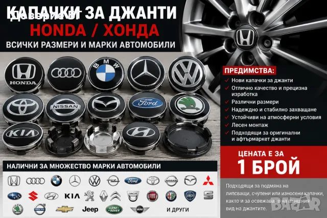 Капачки за джанти Honda / Хонда – всички размери и марки автомобили