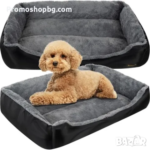 Легло за кучета и котки Purlov, 60x45 см, сиво/черно, L размер