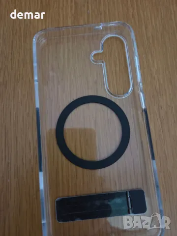 Калъф CARE BY PANZERGLASS с черна стойка за Samsung Galaxy S25 Ultra, Qi и MagSafe, прозрачен, снимка 9 - Калъфи, кейсове - 49275530