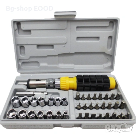 Пълен комплект отвертка с Гъвкаво рамо и аксесоари, 41в1, снимка 10 - Куфари с инструменти - 54089410