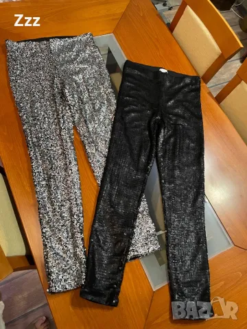 Дамски клин панталон с пайети, снимка 2 - Клинове - 48025734