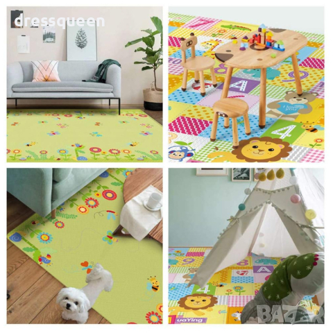 3889  Постелка за игра с цифри и букви Образователна, снимка 2 - Образователни игри - 44615293