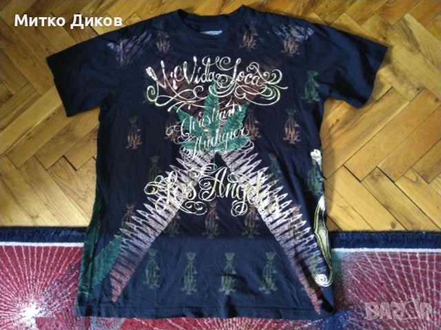 Кристиан Аудигер женска тениска маде ин САЩ 100% памук размер М