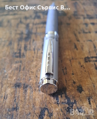 химикалка Balmain Paris Балмейн Париж сребърна с текстил тяло, снимка 10 - Ученически пособия, канцеларски материали - 52167538