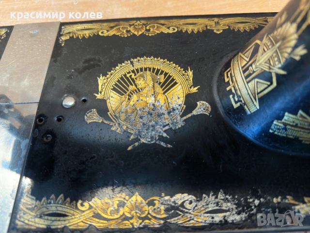 стара немска шевна машина за декорация, снимка 6 - Антикварни и старинни предмети - 54329507