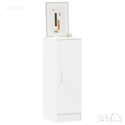 vidaXL Шкаф за обувки, бял, 32x35x92 см, инженерно дърво, снимка 3 - Шкафове - 56147866