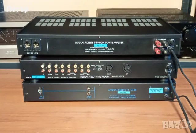Musical Fidelity The preamp + Typhoon power amp + Tuner T1, снимка 4 - Ресийвъри, усилватели, смесителни пултове - 47809376