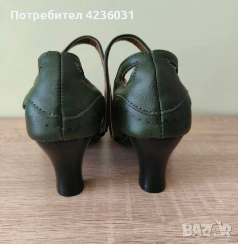Дамски обувки с ток стил 50те, снимка 4 - Дамски обувки на ток - 54200253