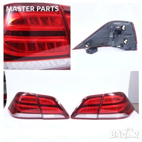 Чисто Нови Тунинг LED Стопове за Mercedes ML W166 (2012-2015) и GLE 166 (2016-2019) - Facelift Визия, снимка 4 - Части - 50410833