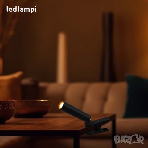 Настолна LED Магнитна Лампа 3W Черна Неутрално Бяла Светлина, снимка 4 - Настолни лампи - 42893443