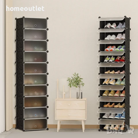 ПРОМОЦИЯ Модулен органайзер / стойка за обувки (10 части) HOMIDEC FY-DE-XG09100110, снимка 3 - Шкафове - 50770237