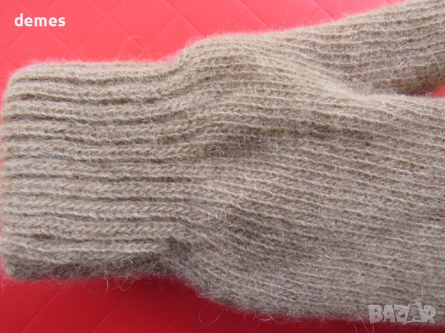 Машинно плетени детски ръкавици от вълна от як с един пръст,, снимка 2 - Шапки, шалове и ръкавици - 38058415