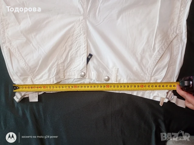 бял мъжки панталон Emporio Armani , снимка 4 - Панталони - 51368503